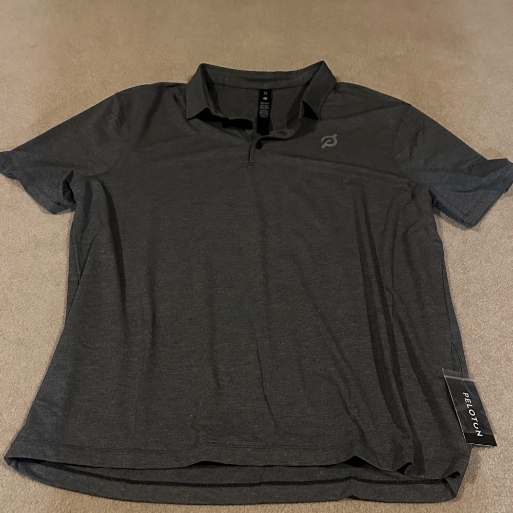 Peloton Men's Charcoal Polo Shirt